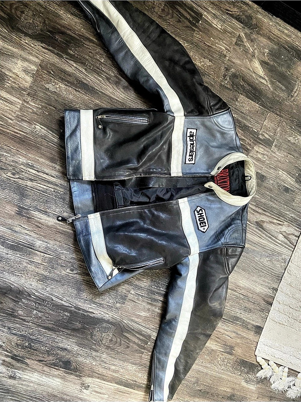 Vintage motorcycle leather jacket